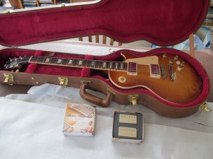New pickups fitted to Gibson Les Paul